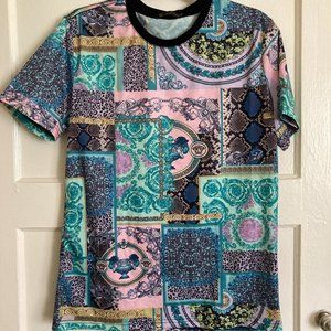 Baroque Medusa Pastel Colored T Shirt